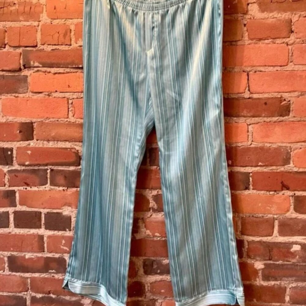 Jacob Blue Striped Women’s Pyjama Bottoms. Size: Medium.